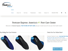 Tablet Screenshot of footcarexpress.com
